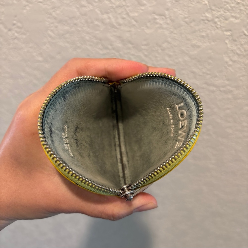 Loewe Yellow Leather Coin Purse - Picture 4 of 9